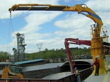 Grúa marina telescópica hidráulica de pluma articulada para cubierta de barco proveedor