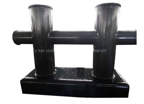 Bolardo de amarre de acero fundido para barcos con doble bitón proveedor