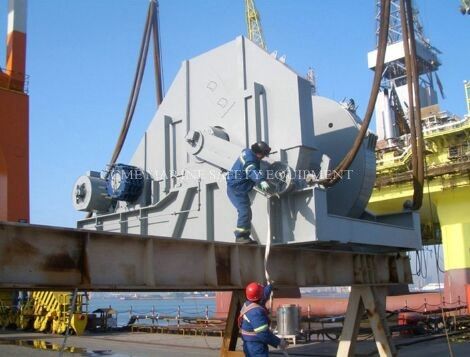 Grúa de brazo articulado montada en camión marino proveedor