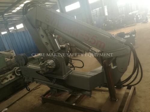 Grúa marina telescópica hidráulica de pluma articulada para cubierta de barco proveedor