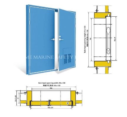 Puerta Marina de Acero para Barcos, Corredera, Estanca, Puerta Marina, Puerta A60 B15 proveedor